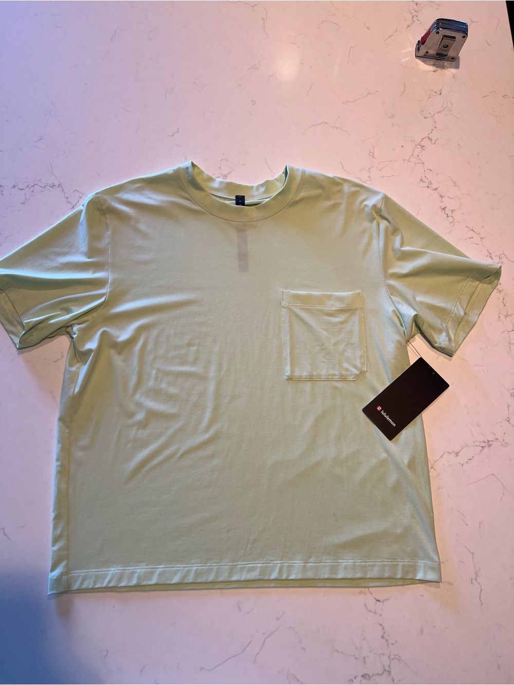 lululemon athletica Men's Short-Sleeve Pocket Tee in Pale Green